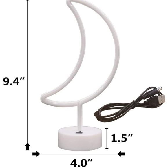 Neon Sign Moon Decor Light